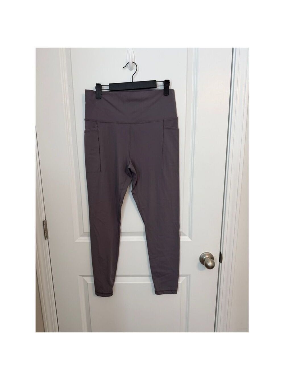 Avia High-Waist Leggings in Mauve Gray